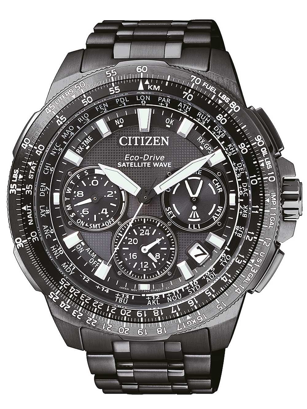 Citizen CC9025 51E Eco Drive Promaster Sky Satellite Wave GPS Titanium 47mm 20 ATM