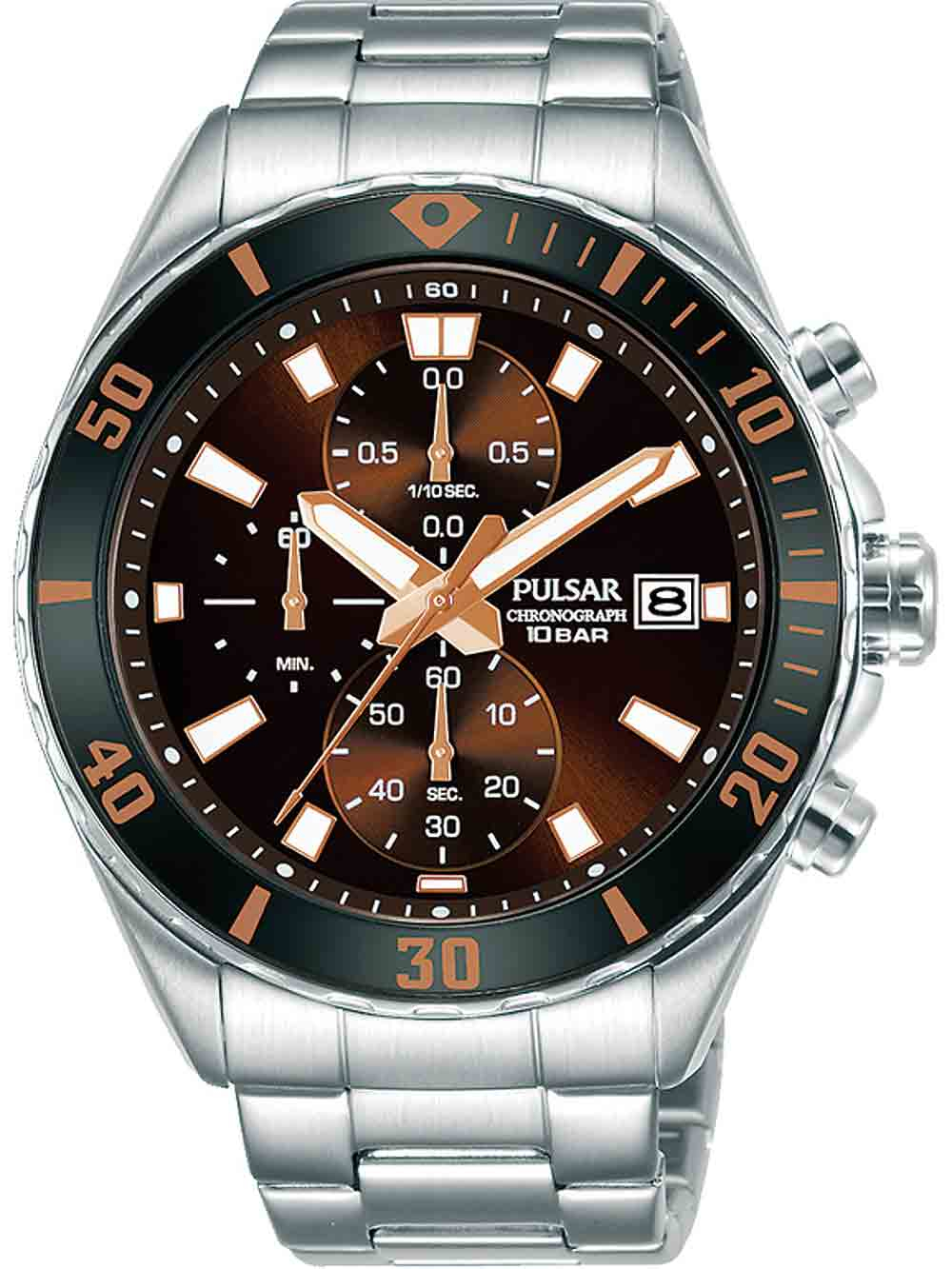 Pulsar chronograph 10 bar hot sale