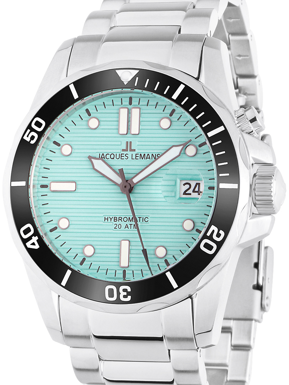 Jacques Lemans 1-2170I Hybromatic Diver Mens Watch 41mm 20ATM BY Jacques Lemans - Watches available at DOYUF