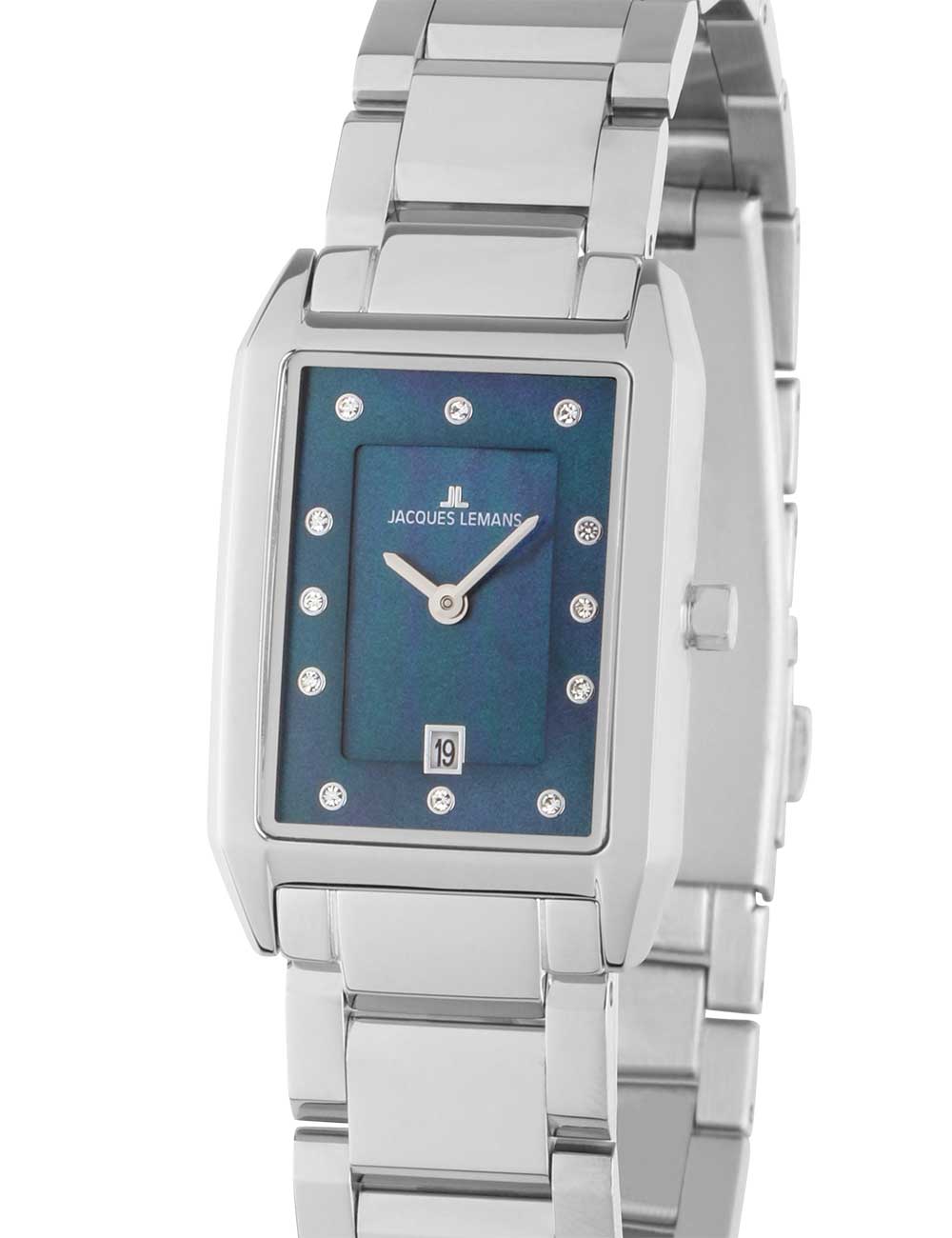 Jacques Lemans 1-2189J Torino square Ladies Watch 23mm 5ATM BY Jacques Lemans - Watches available at DOYUF