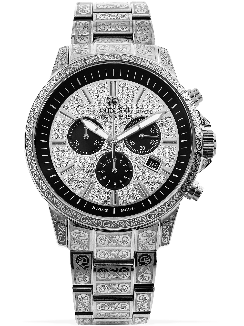 Louis XVI LXVI1088 Palais Royale Chronograph mens watch 43mm 5ATM BY Louis XVI - Watches available at DOYUF