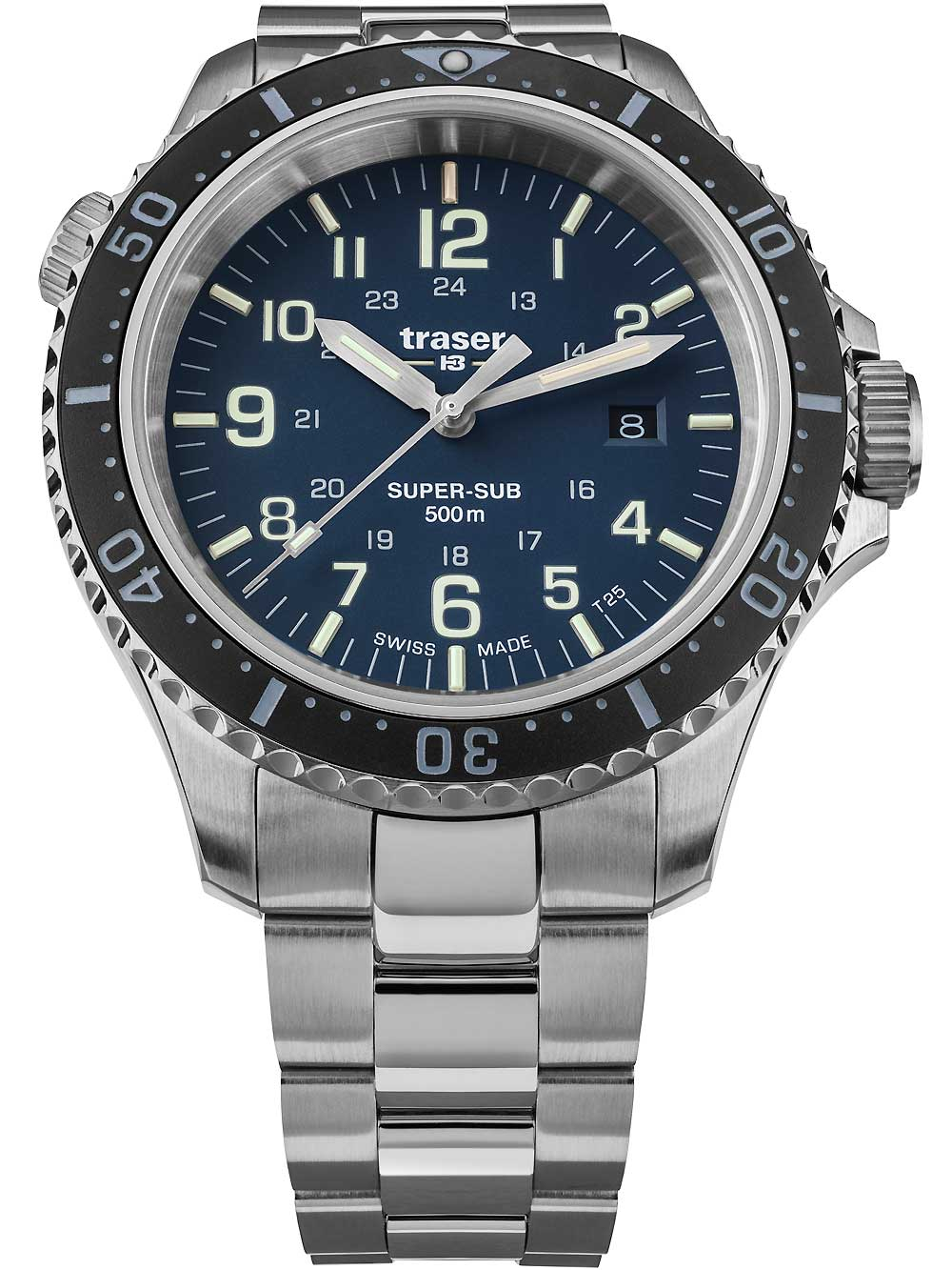 Traser H3 109375 P67 T25 SuperSub blue 46 mm diver 50ATM BY Traser H3 - Wristwatch available at DOYUF