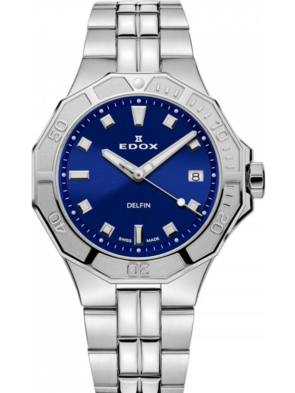 Edox 53020-3M-BUN Delfin Diver Ladies Watch 38mm 20ATM BY EDOX - Watches available at DOYUF