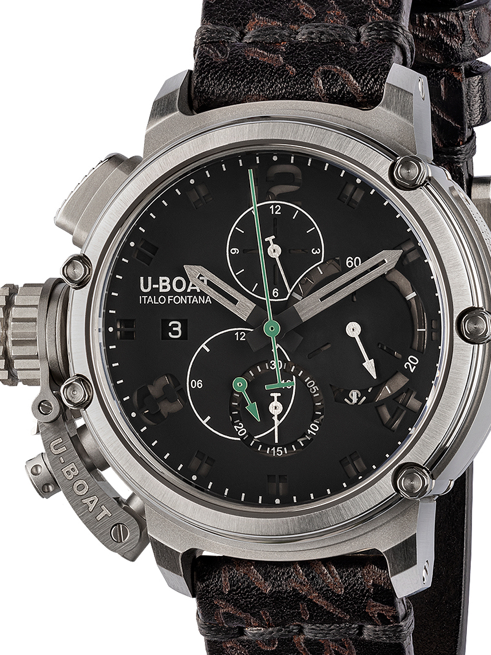 U-Boat 8528 Chimera Chronograph automatic SS 46mm 10ATM BY U-BOAT - Watches available at DOYUF