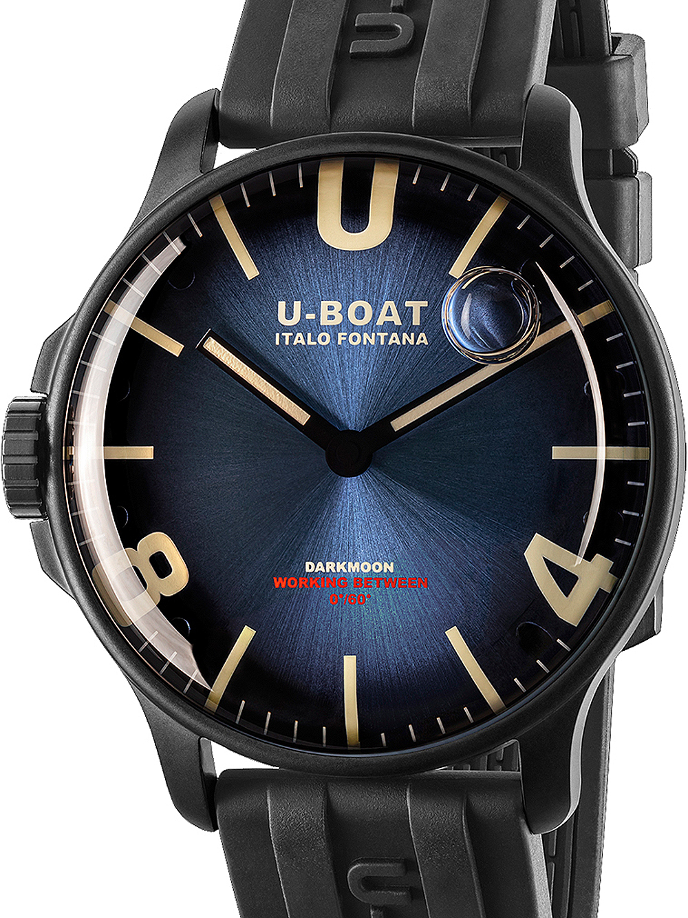 U-Boat 8700/C Darkmoon Blue IPB Soleil 44mm 5ATM BY U-BOAT - Wristwatch available at DOYUF
