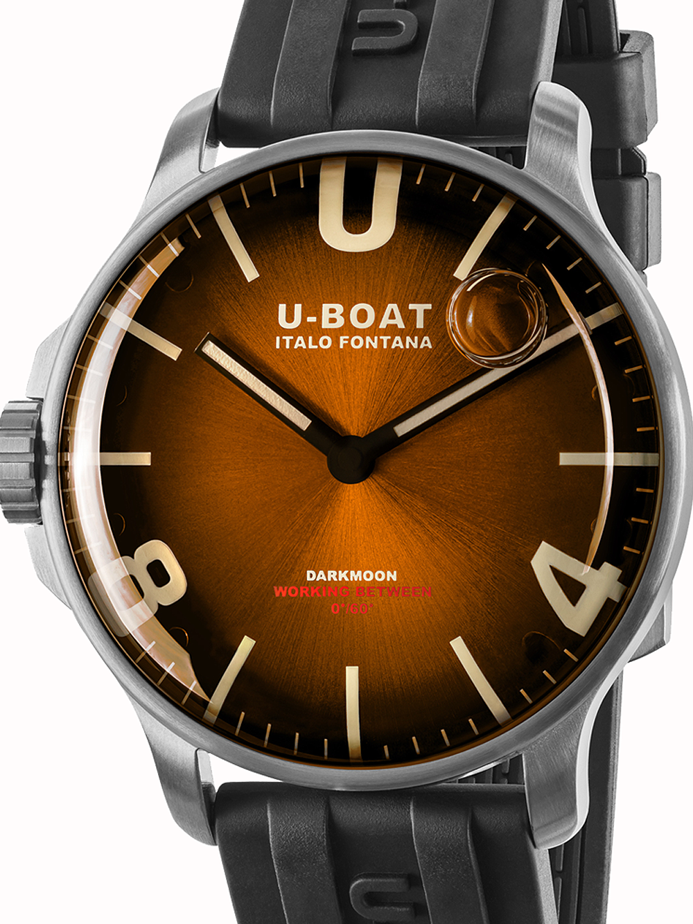 U-Boat 8703/B Darkmoon Brown SS Soleil 44mm 5ATM BY U-BOAT - Watches available at DOYUF