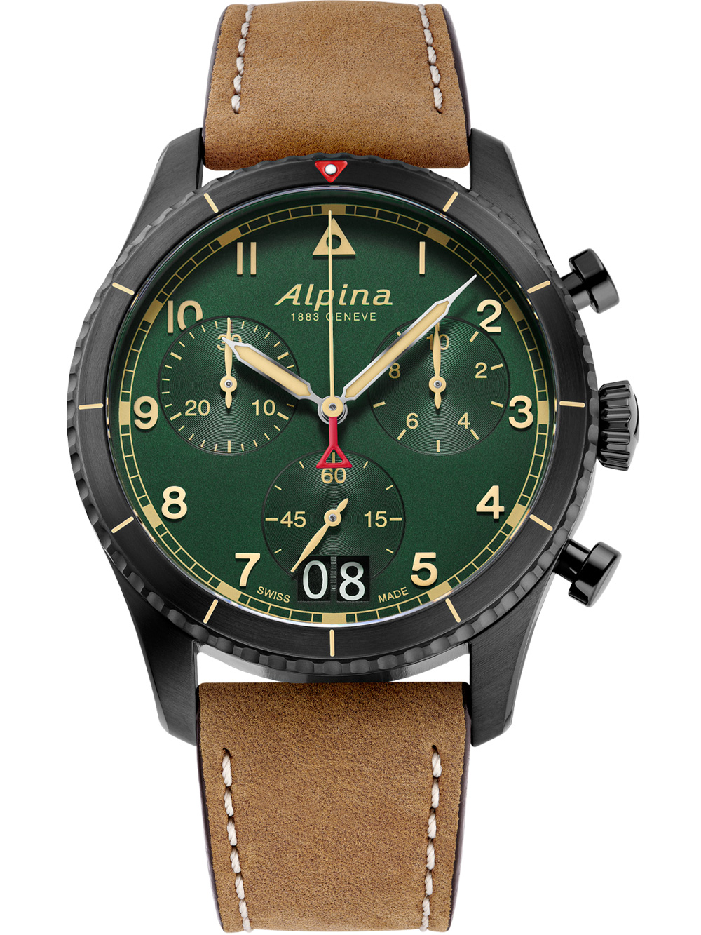 Alpina AL-372GR4FBS26 Startimer Pilot Chronograph Mens Watch 41mm 10ATM BY Alpina - Watches available at DOYUF