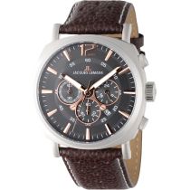 Jacques Lemans 1-1645H Lugano Chronograph Mens Watch 46mm 10 ATM