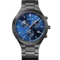 Bering 11743-727 Classic Titanium Chronograph Mens Watch 40mm 5ATM