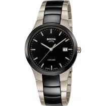 Boccia 3639-01 men`s watch ceramic titanium 39mm 5ATM