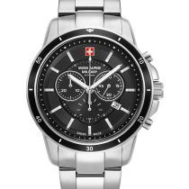 Swiss Alpine Military 7089.9137 Chronograph Mens Watch 44mm 10ATM