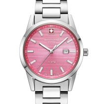 Swiss Alpine Military 7767.1136 Ladies Watch Argos silver pink 34mm 10ATM