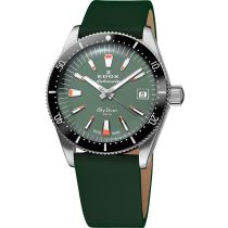 Edox 80131-3NC-VI Skydiver Automatic + 2nd strap Ladies Watch 38mm 30ATM