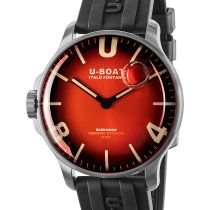 U-Boat 8701/B Darkmoon Red SS Soleil 44mm 5ATM