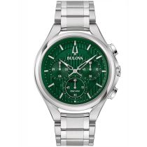 Bulova 96A297 Curv Mens Watch Chronograph 45mm 3ATM