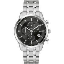 Bulova 96B412 Sutton Chronograph Mens Watch 41mm 3ATM