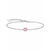 Thomas Sabo A2156-051-9-L19V Bracelet with pink Zirconia Pendant 16-19 cm