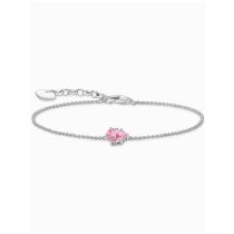 Thomas Sabo A2159-051-9-L19V Silver bracelet w. pink cubic zirconia drop