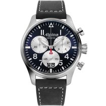 Alpina AL-372NS4S6 Startimer Pilot Chronograph Mens Watch 44mm 10ATM