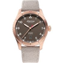 Alpina AL-525BR4S24 Startimer Pilot Automatic Mens Watch 41mm 10ATM