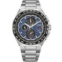 Citizen AT8238-84L Mens Watch Eco-Drive Super-Titanium radio controlled Chronograph 44mm 10ATM  