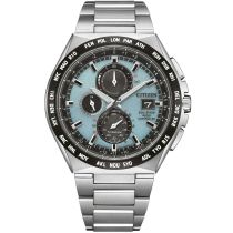 Citizen AT8238-84M Mens Watch Eco-Drive Super-Titanium radio controlled Chronograph 44mm 10ATM  