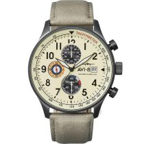 AVI-8 AV-4011-0C Mens Watch Hawker Hurricane Classic Chronograph 43mm 5ATM