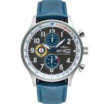 AVI-8 AV-4011-0F Mens Watch Hawker Hurricane Classic Chronograph 43mm 5ATM