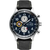 AVI-8 AV-4011-01 Mens Watch Hawker Hurricane Classic Chronograph 43mm 5ATM