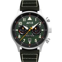 AVI-8 AV-4088-02 Carey Dual Time 44mm 5ATM