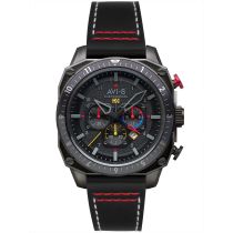 AVI-8 AV-4100-04 Mens Watch Hawker Hunter Dual Time Chronograph 43mm 5ATM