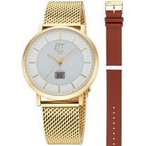 ETT Eco Tech Time EGS-11623-11MS Mens Watch Atacama Solar Radio Controlled 40mm 5ATM