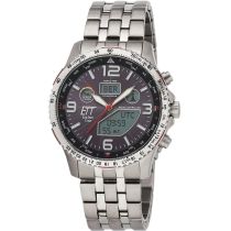 ETT EGT-11572-21M Mens Watch Solar Titan Radio-Controlled 43mm 10ATM