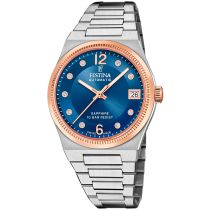 Festina F20031/2 Ladies Watch Swiss Made Rivé Automatic 35mm 10ATM 