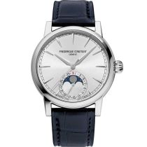 Frederique Constant FC-716S3H6 Mens Watch Classic Manufacture Moonphase Date 40mm 5ATM