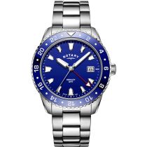 Rotary GB05108/05 Henley GMT men`s 41mm 10ATM