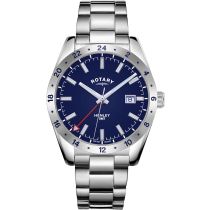 Rotary GB05176/05 Henley GMT men`s 40mm 10ATM