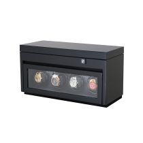 Paul Design Watch Winder Gentlemen 4+6 Black Highgloss 20057