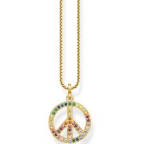 Thomas Sabo KE2170-996-7 Peace Rainbow Ladies Necklace, adjustable