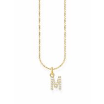 Thomas Sabo KE2252-414-14-L45V Gold-plated Necklace Letter M Ladies