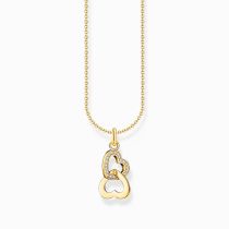 Thomas Sabo KE2267-414-14-L45V Gold-plated chain w. intertwined hearts 