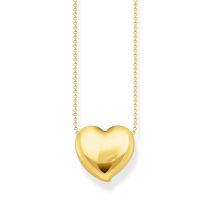 Thomas Sabo KE2276-413-39-L45V Bold - Gold-plated Necklace with Pendant in Heart Shape 40-45 cm Ladies