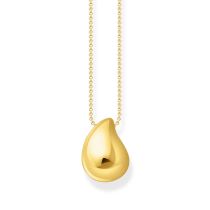 Thomas Sabo KE2281-413-39-L50V Bold - Gold-plated Necklace with Pendant drop-shaped 40-45 cm Ladies