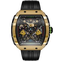 Nubeo NB-6100-05 Mens Watch Magellan Double Barrel Automatic 48mm 5ATM