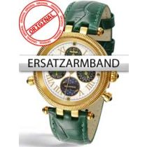 Perigaum Replacement Strap in Green for Millennium Ladies P-0606-GGR Gold Clasp