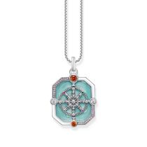 Thomas Sabo PE961-340-7 Silver pendant Wheel of Karma + zirconia 