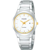 Pulsar PH7261X1 Ladies Watch Silver White Gold Sapphire Glass