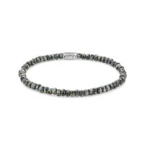 Rebel & Rose Bracelet Glass Rocks Black Leopard RR-40116-S-M Unisex