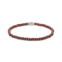 Rebel & Rose Bracelet Glass Rocks Red Jazz RR-40117-S-S ladies
