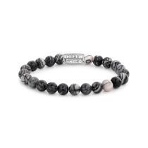 Rebel & Rose Bracelet Black Wolf RR-80032-S-L+ mens